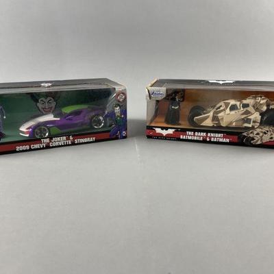Lot 251 | Batman & Joker Die Cast Car & Figure
