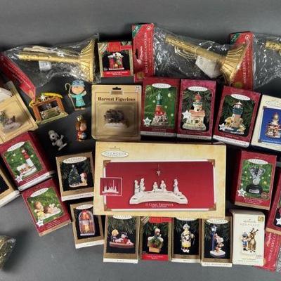 Lot 487 | Hallmark Keepsake Christmas Ornaments and More
