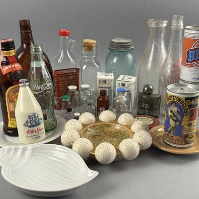 Lot 618 | Golf Ball Ash Tray, Vintage Bottles / Cans and
