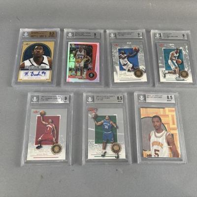 Lot 113 | 7 Mint Graded Basketball Cards
