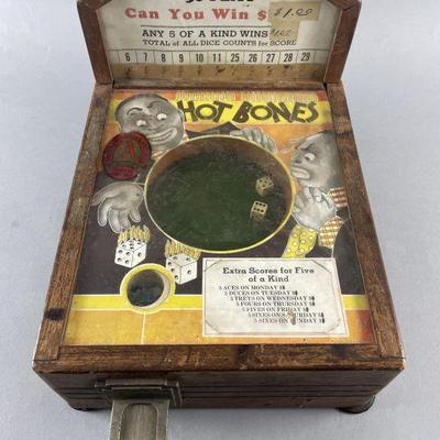 Lot 500 | Vintage Hot Bones Dice Game Stimulator
