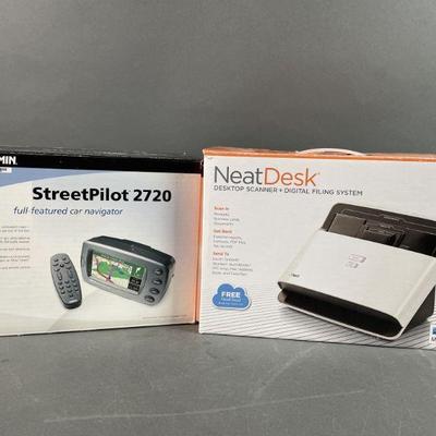 Lot 557 | Garmin GPS and NeatDesk Scanner/Filing System
