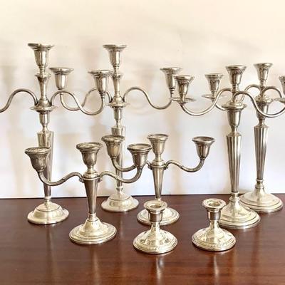 Sterling candelabra