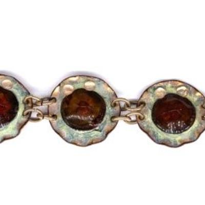 Sheldon enameled copper bracelet