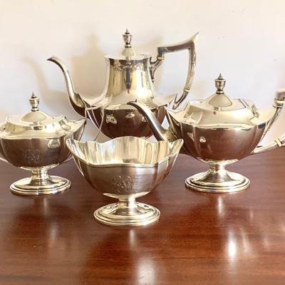 Sterling tea service