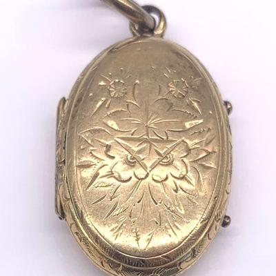 Antique 10 k locket/ brooch