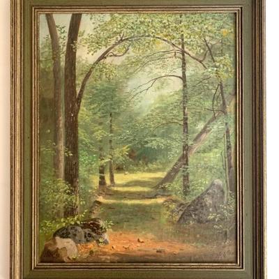 N.A. Moore, "View from My Backdoor", 1893, 16 1/2 x 18 in.