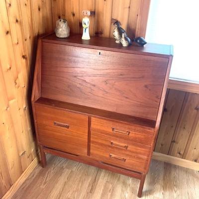 MCM Dyrlund slant front desk, Denmark