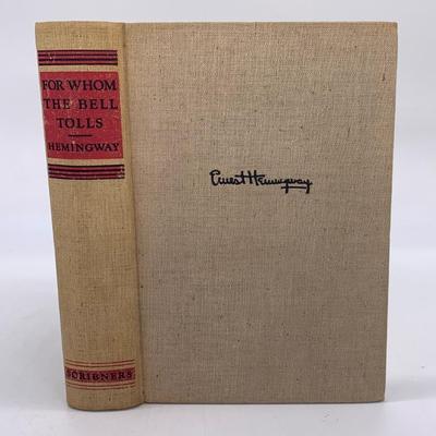 Ernest Hemingway For Whom The Bell Tolls - 1st Ed. w/ “A “