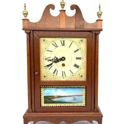 Clock built by Ossian Bennett, Kensington, Ct.