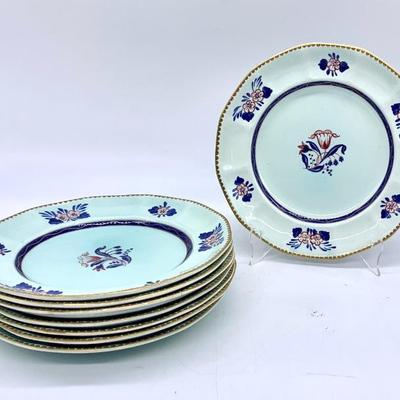 Set of 8 Adams “ Tulip” 9” plates