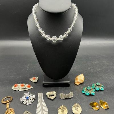 Vintage Costume Jewelry ft. Sparkling Necklace & Marcasite
