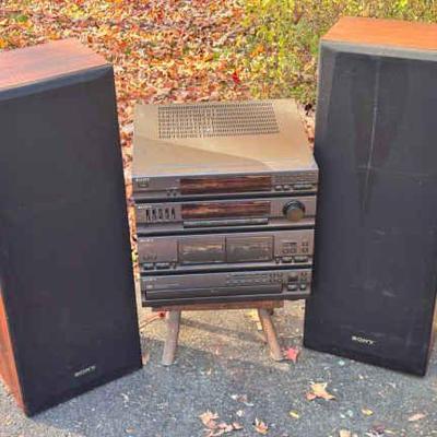 Sony Receiver And (2) Sony Tower Speakers
