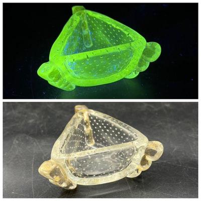Murano Style Bullicante "Controlled Bubble" Dish
