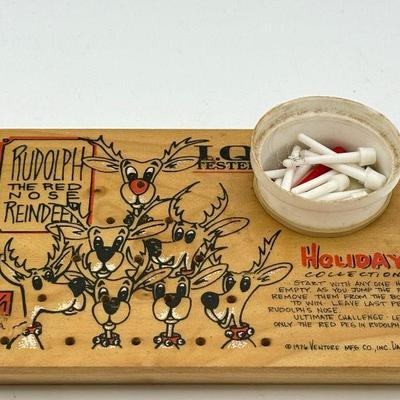 Vintage Rudolph The Red Nosed Reindeer IQ Tester
