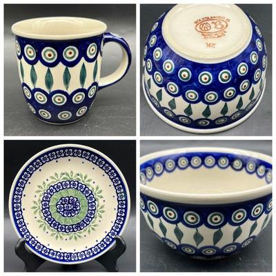 (3) Boleslawiec Handmade Polish Pottery
