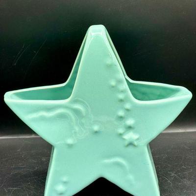 Abington Pottery Star Planter With Sticker
