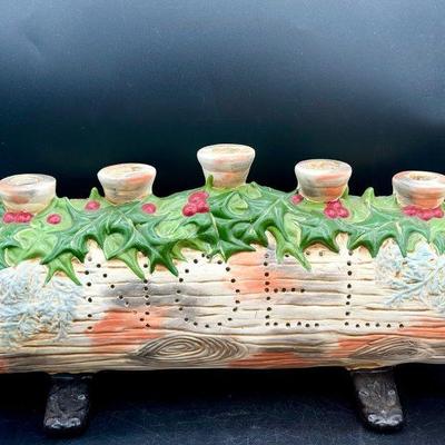 Atlantic Mold Yule Log Candelabra
