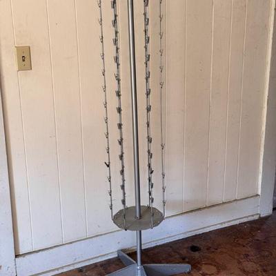 Lazy Suzan Rotating Hooked Card Rack
