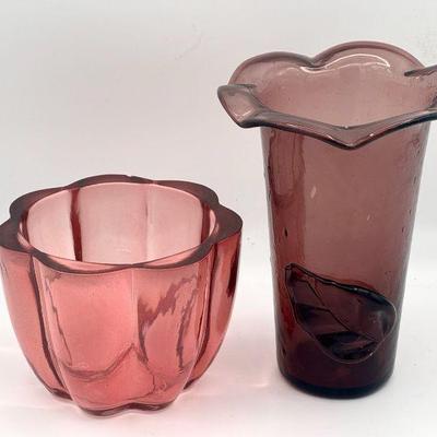Amethyst & Pink Vases
