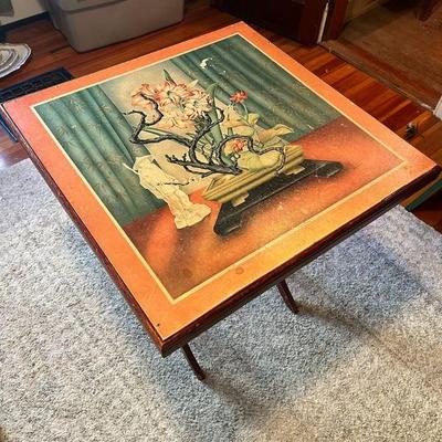 Exotic Blossoms Folding Table
