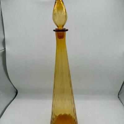 21” Tall Amber Genie Bottle
