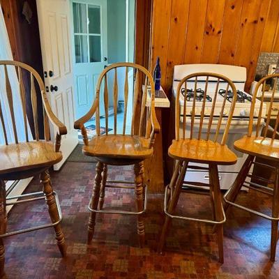 (4) Counter Swivel Stools
