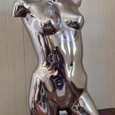 Silver Reflective Mannequin Torso
