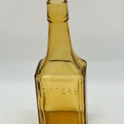 Amber Glass Wheaton Bitters Bottle
