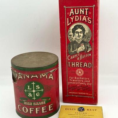 (3) Vintage Containers
