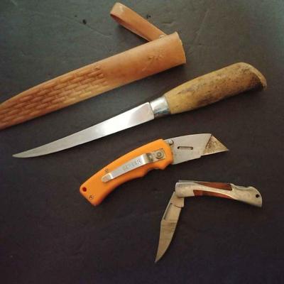 3 Knives * Gerber * No Name * Hi-CUL
