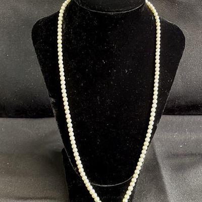 Vintage Possible Real Pearl Necklace * 14K Gold Clasp * Buyer to Verify to his/hers satisfaction
