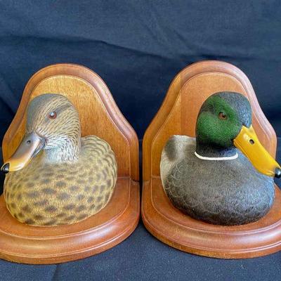 Jules A. Bouillet * Shaker Prairie Shop Collection * Mallard Duck Bookends
