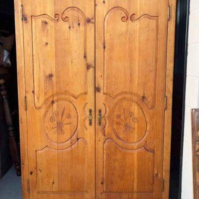 Gorgeous Hand Carved Armoire
