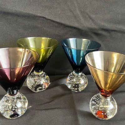 Modern Design Cocktail Glasses * Set of Four
