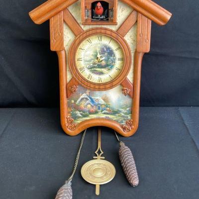 Bradford Exchange Thomas Kinkaide Cuckoo Clock * Limited Edition B1639
