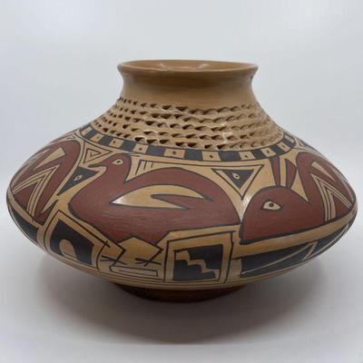 Large Signed Authentic Mexican Pottery
