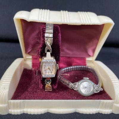 Vintage Ladies Watches * Lady Elgin * Waltham 17 Jewels * Tested Diamonds
