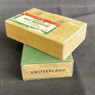 Vintage Swiss Map Measures * 1/8” & 1”
