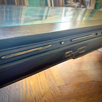 Antique Asian hand-carved coffee table