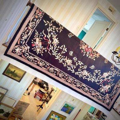 Needlepoint rug/wall-covering
