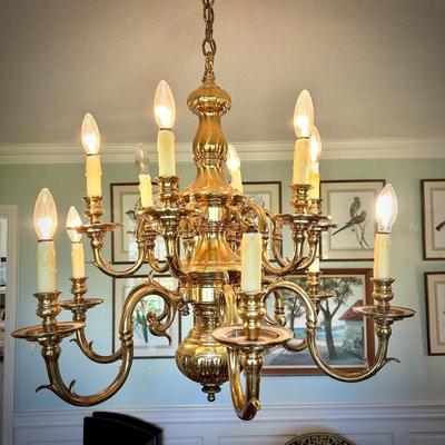 Chandelier in Dining Room