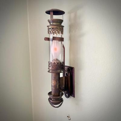 Second of two train lamps - shown dimmed