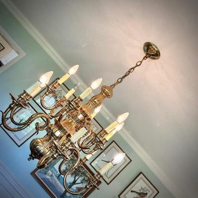 Chandelier in Dining Room