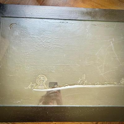 Antique Asian hand-carved coffee table