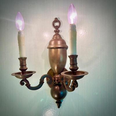 Second of two vintage sconces