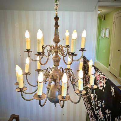 Chandlier in stairwell