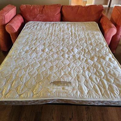 Couch with queen pull out bed