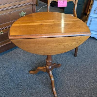 Not too large Solid Wood Drop-Leaf Table.  Both sides drop.