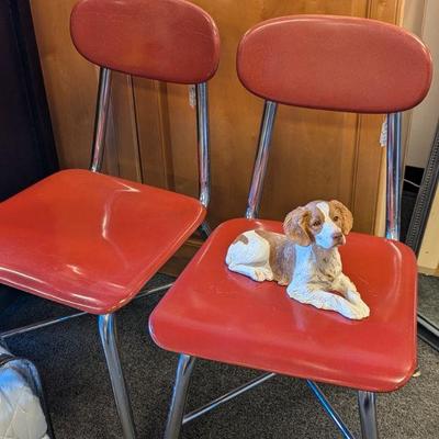 Stainless Steel Old Fashioned Chairs.  Set of 4 available